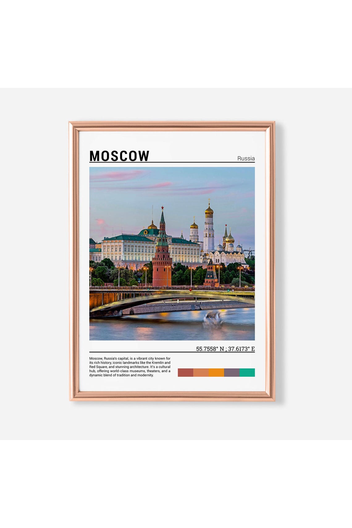 Moscow Print Moscow Poster Moscow Wall Art Moscow Travel Moscow Art Print Moscow Photo Moscowrussia