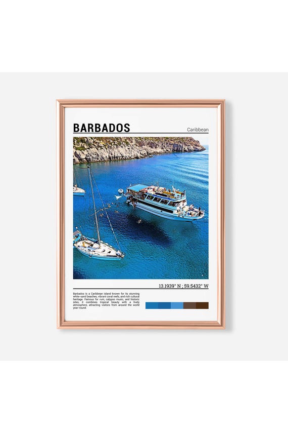 Barbados Wall Art Print Barbados Photo Barbados Artwork Barbados Barbados Photo Barbados Poster Caribbean Print Caribbean
