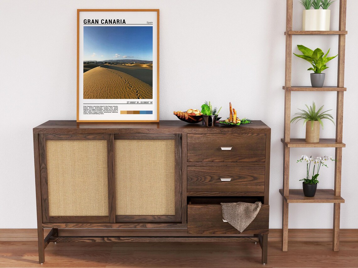 Gran Canaria Spain Maspalomas Sand Dunes Desert Travel Poster - Image 6