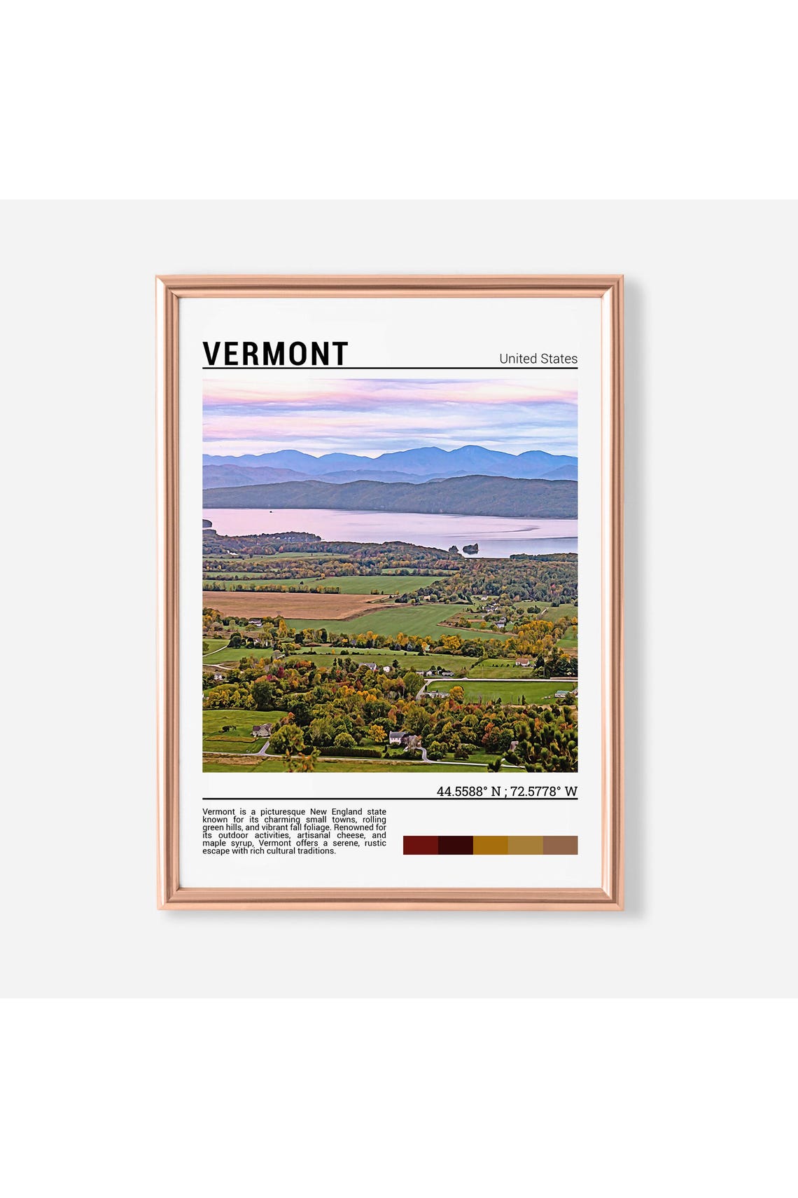 Vermont Poster Print Vermont Wall Art Vermont Poster Vermont Photo Vermont Photography Vermont Travel Gift Vermontusa