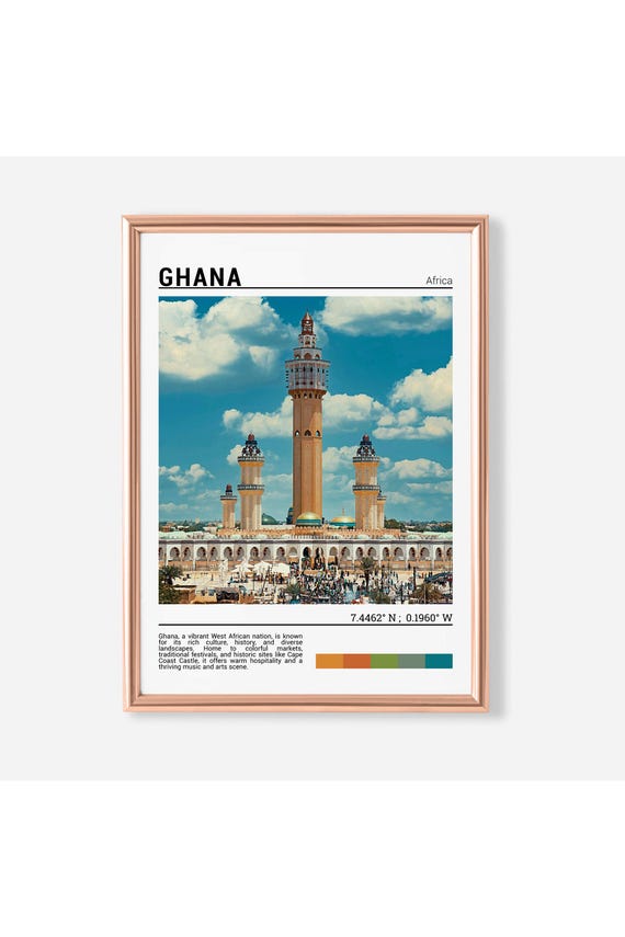 Ghana Print Ghana Poster Ghana Wall Art Ghana Travel Ghana Art Print Ghana Photo Africa Artwork