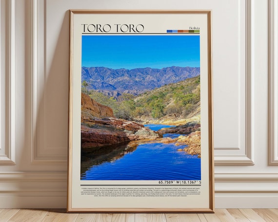 Toro Wall Art Poster Travel Print Photo Bolivia South America