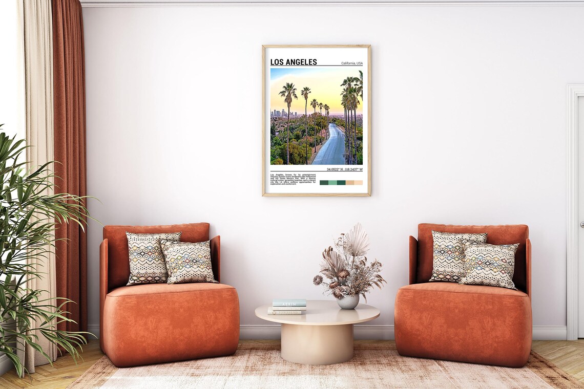 Los Angeles Travel Print, California Wall Art - Image 7