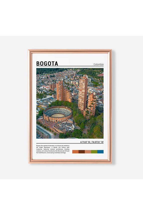 Bogota Print Bogota Poster Bogota Wall Art Bogota Travel Bogota Art Print Bogota Photo Colombia Artwork