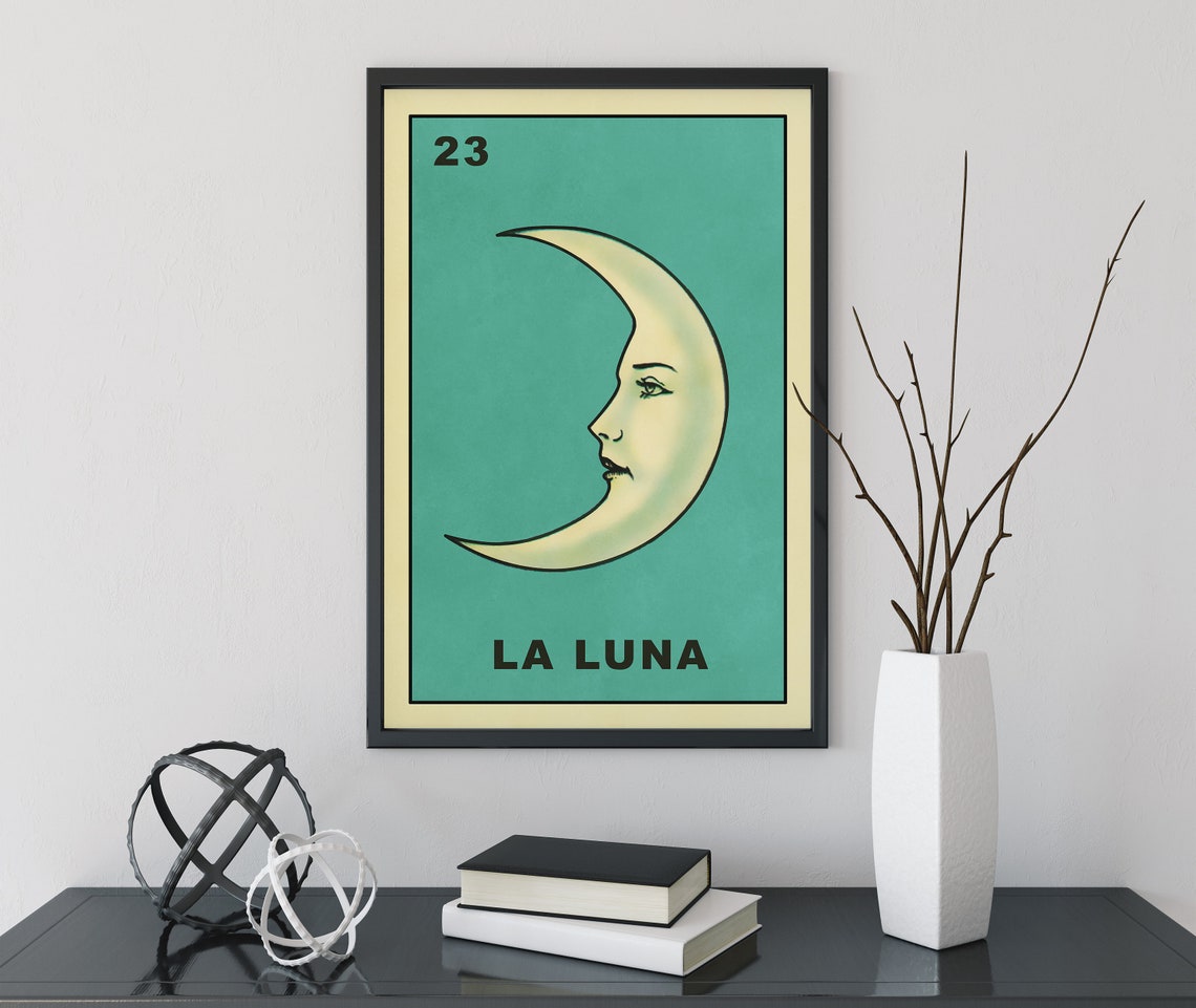 La Luna Moon Print, Celestial Wall Art - Image 2