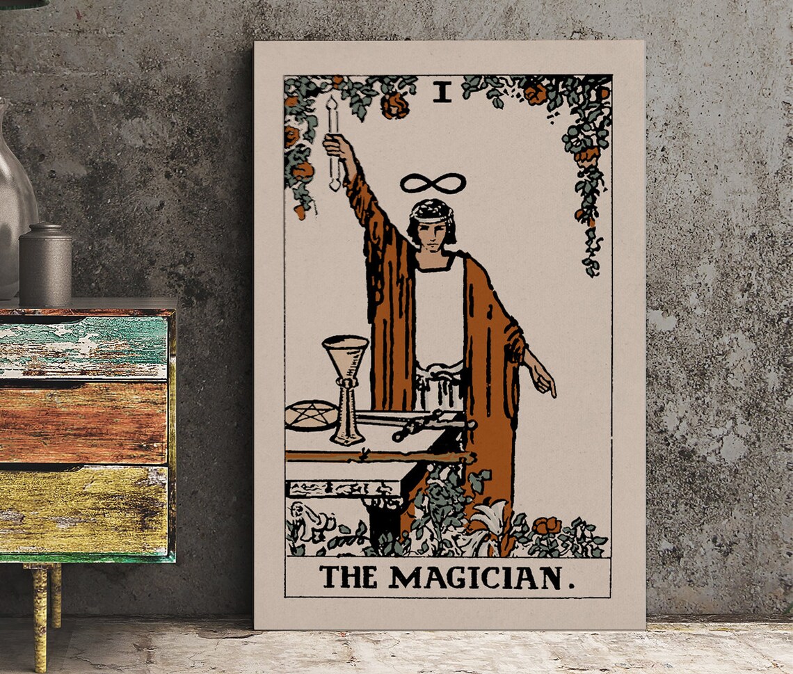 The Magician Tarot Card Poster, Neutral Vibe