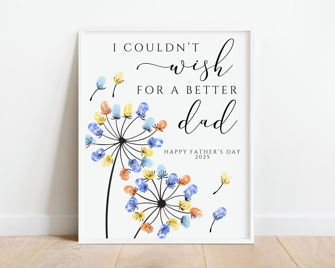 Fathers Day Fingerprint - DIY Craft Activity