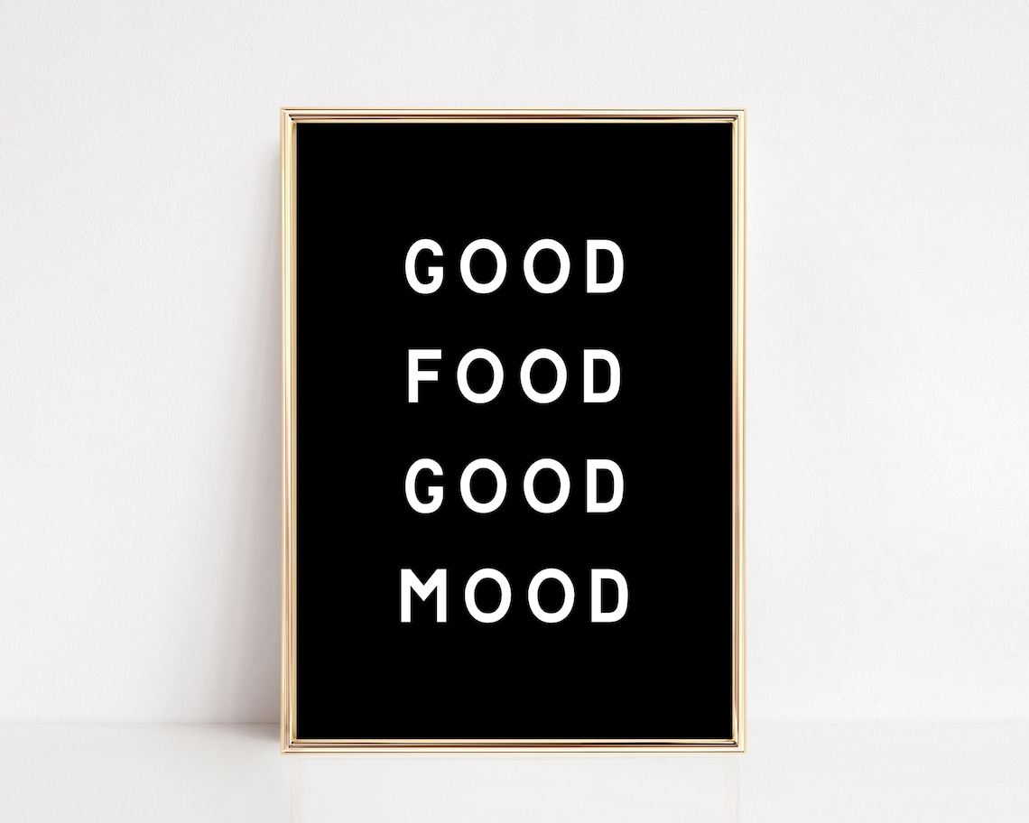 Minimalist Kitchen Print, Modern Dining Room Art