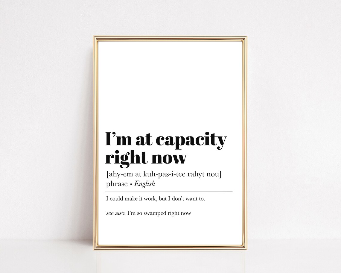 Home Office Wall Decor Definition Print Funny Home Office Decor Office Wall Art Minimal Office Art Wall Art