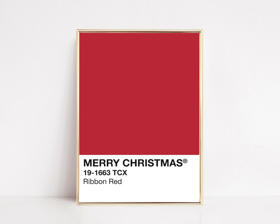 Christmas Print, Modern Holiday Decorations
