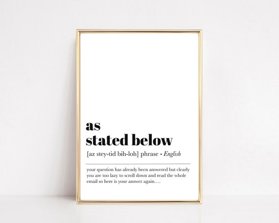 Home Office Wall Art, Funny Office Definition Print