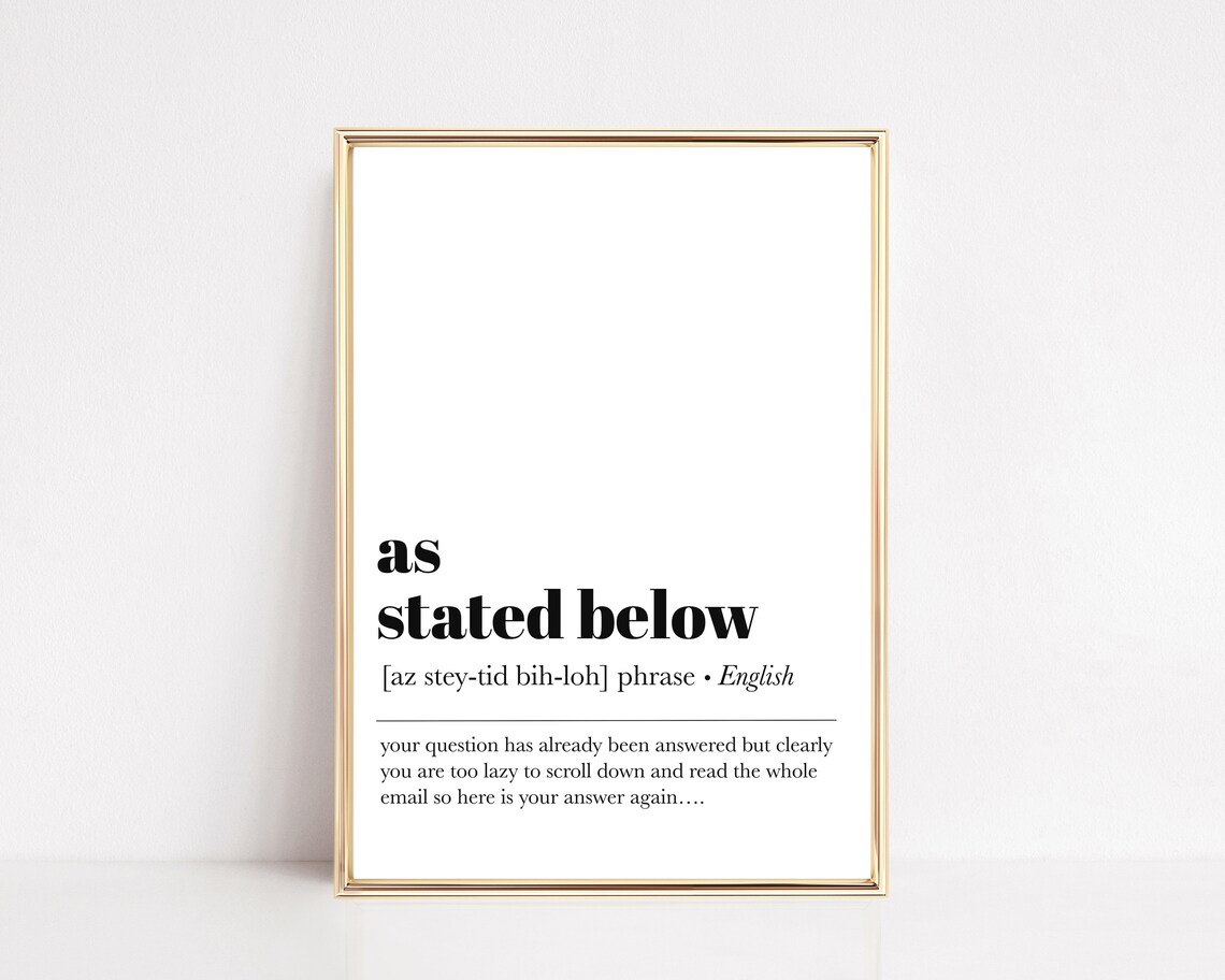 Home Office Wall Art, Funny Office Definition Print