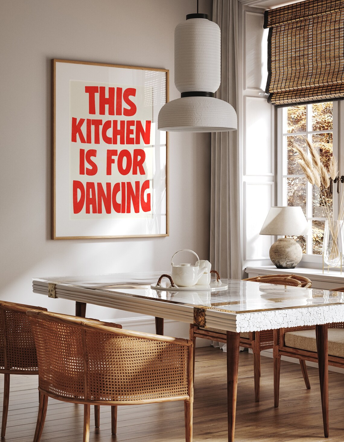 Retro This Kitchen Is For Dancing Poster, Fun Decor - Image 2