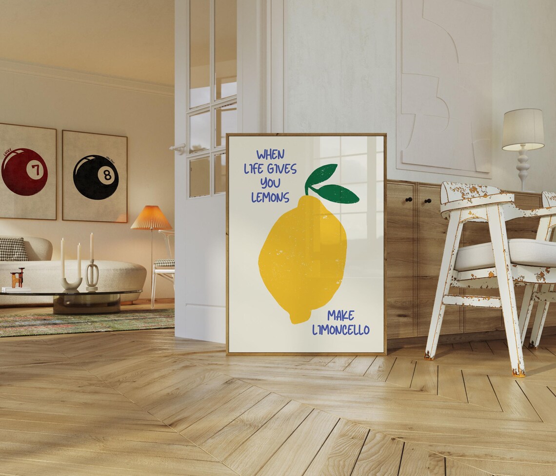 When Life Gives You Lemons Make Limoncello Poster - Image 2