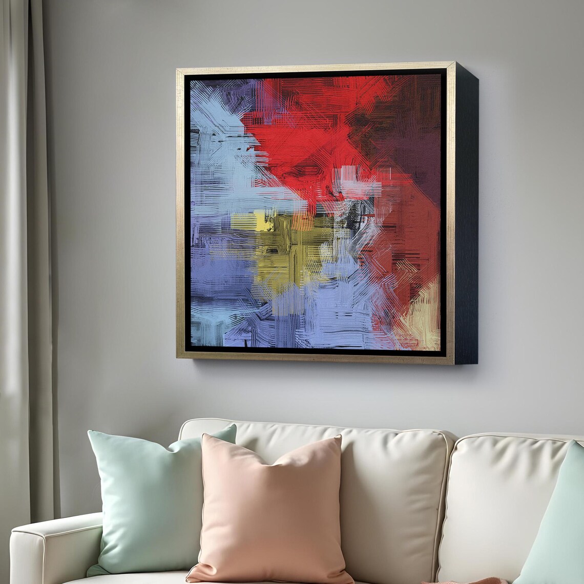 Contemporary Patterned Abstract, Housewarming Gift - Image 4
