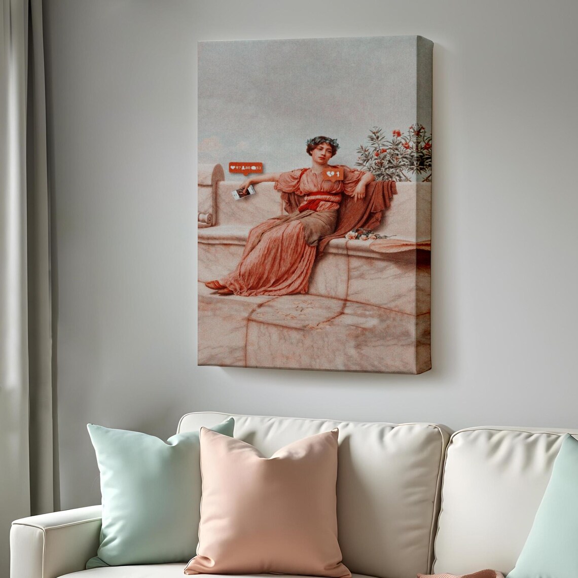 Modern Relationships Wall Decor, Housewarming Gift