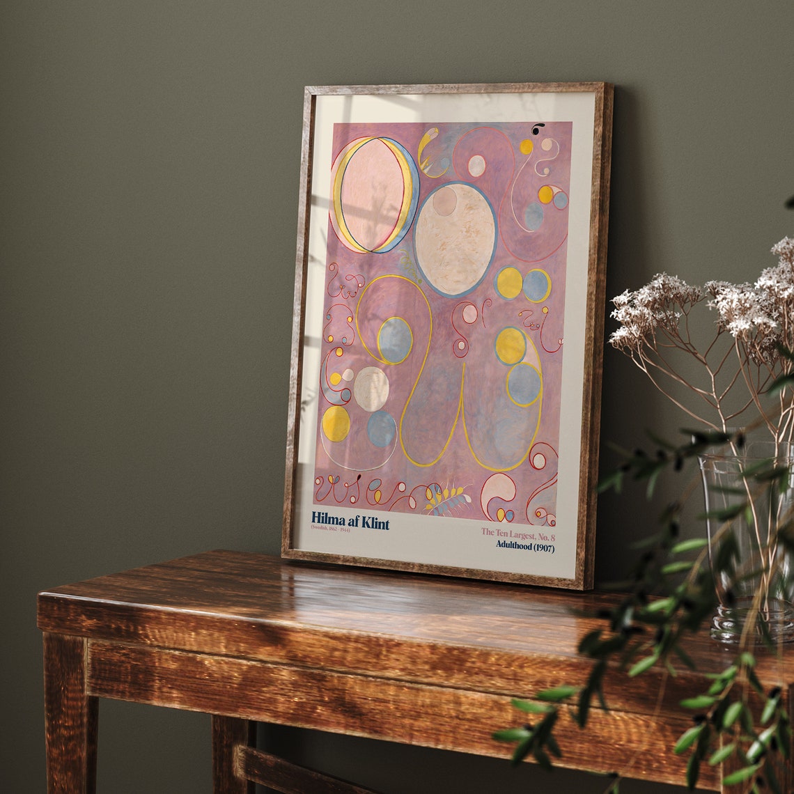 Hilma af Klint The Ten Largest No.8 Pastel Adulthood 1907 Poster - Image 4