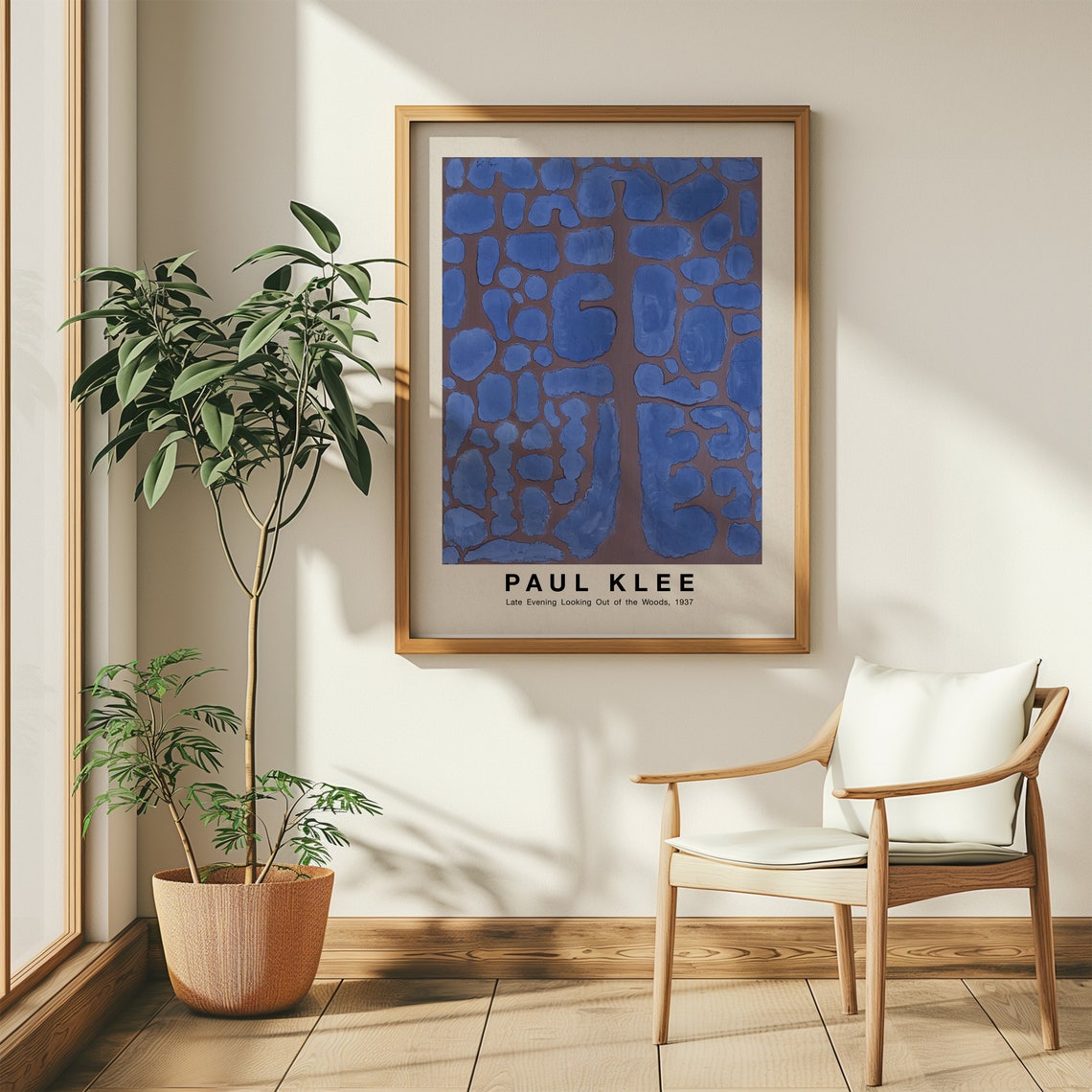 Paul Klee Late Evening Looking Out of Dark Woods Abstract Poster - Image 4