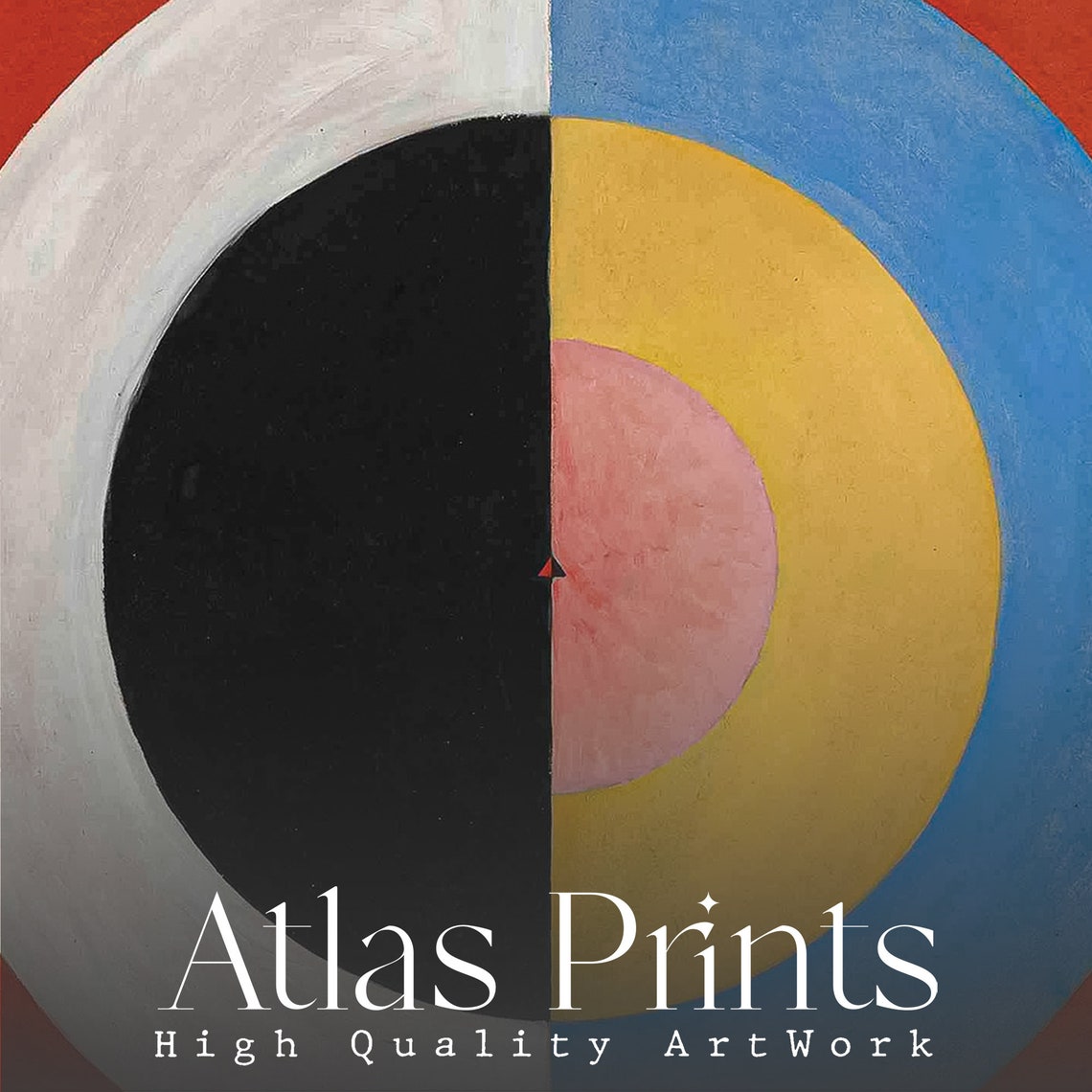 Hilma Af Klint The Swan No 17 1915 Bold Red Circle Abstract Art Poster - Image 3