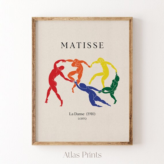 Matisse Print Henri Matisse Dance Poster Lgbtq Pride Wall Art Lesbian Bedroom Wall Decor Gay Art