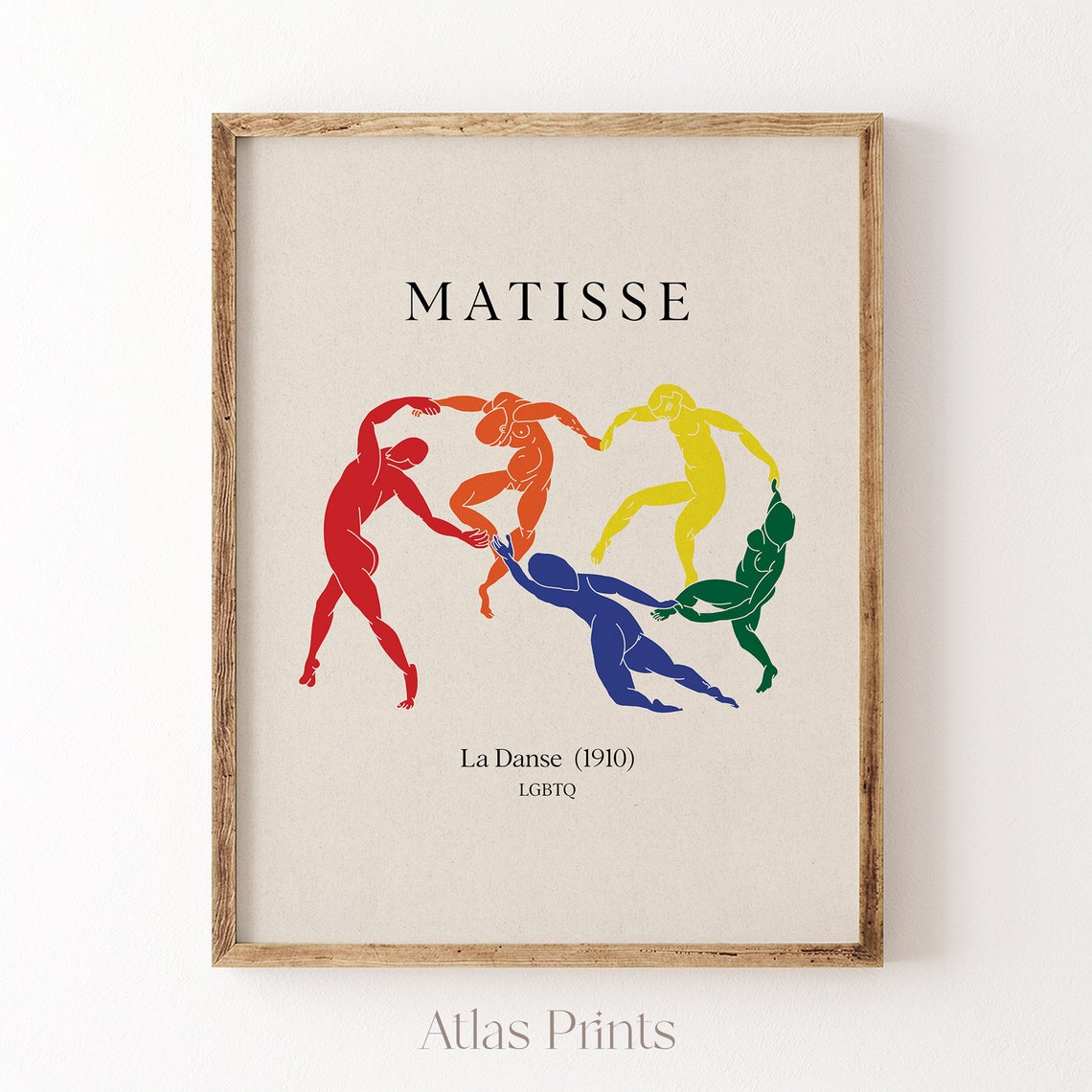Henri Matisse La Danse 1910 Rainbow Dancers LGBTQ Pride Art Poster