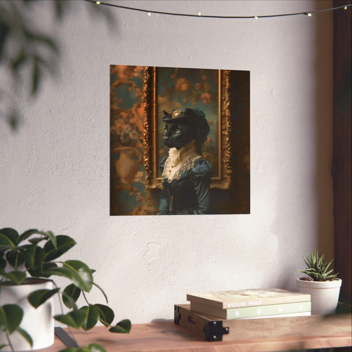 Pantheress Victorian Dress Portrait Gilded Frame Fancy Decor Poster