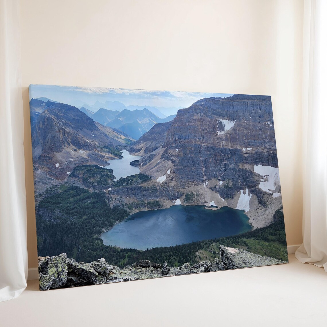 Mountain Backcountry Panoramic Poster, Hiker Gift