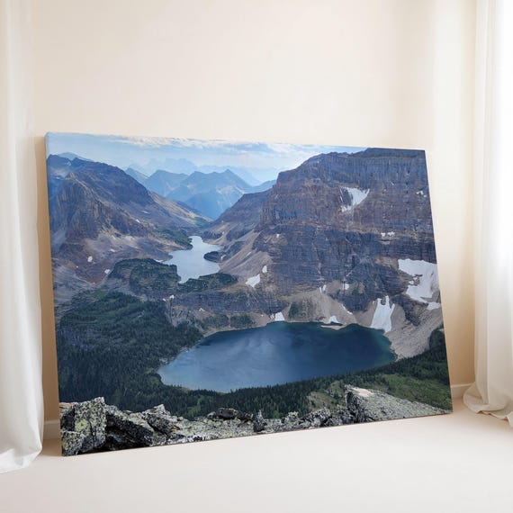 Mountain Backcountry Panoramic Poster, Hiker Gift