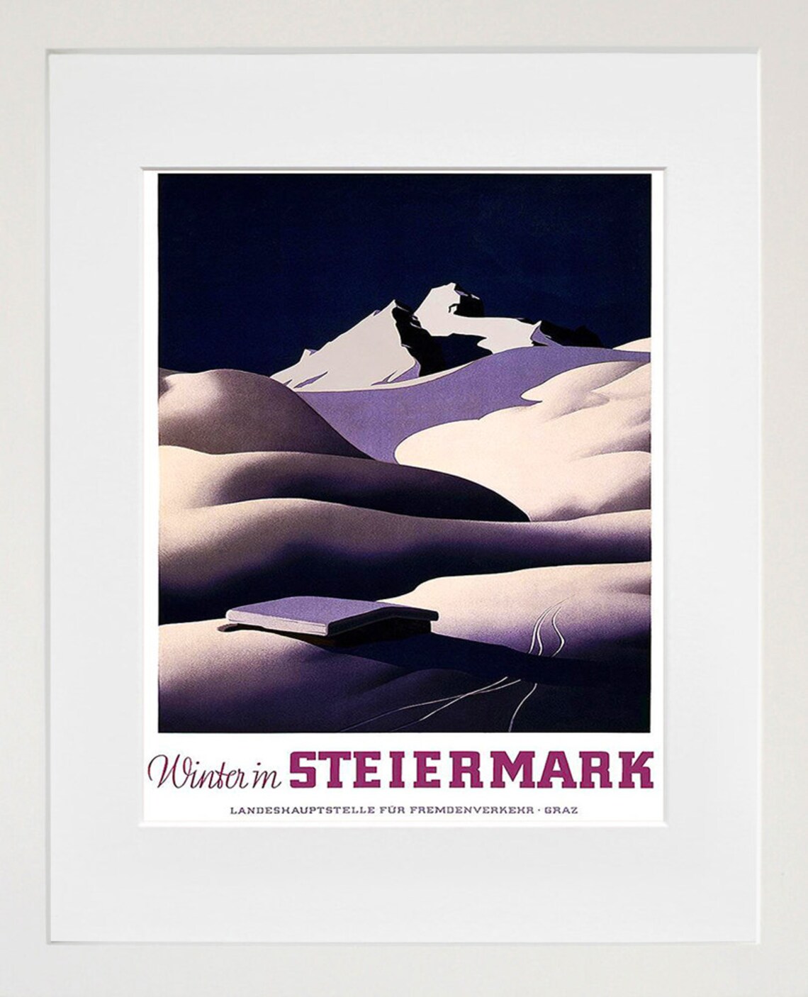 Austria Vintage Travel Poster, Styria Art Print
