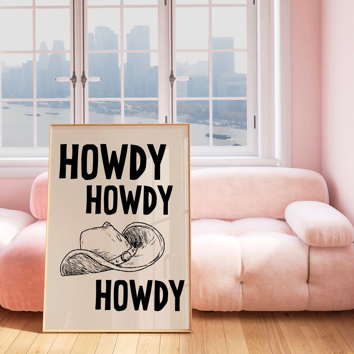 Howdy Western Art Prints, Vintage Cowboy Art - Image 4