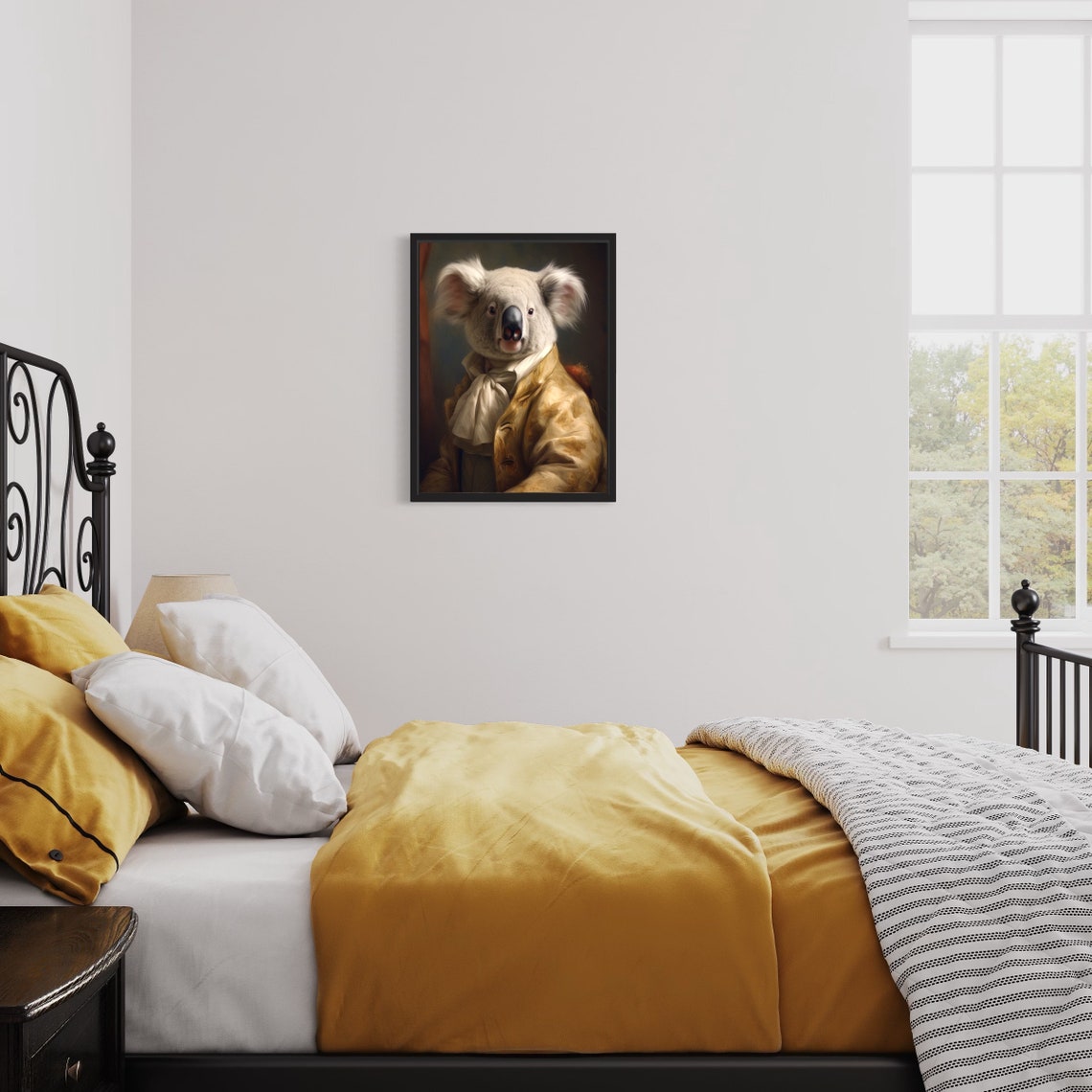 Regal Koala in Regency Noble Attire Classical Portrait Animal Poster - Image 3