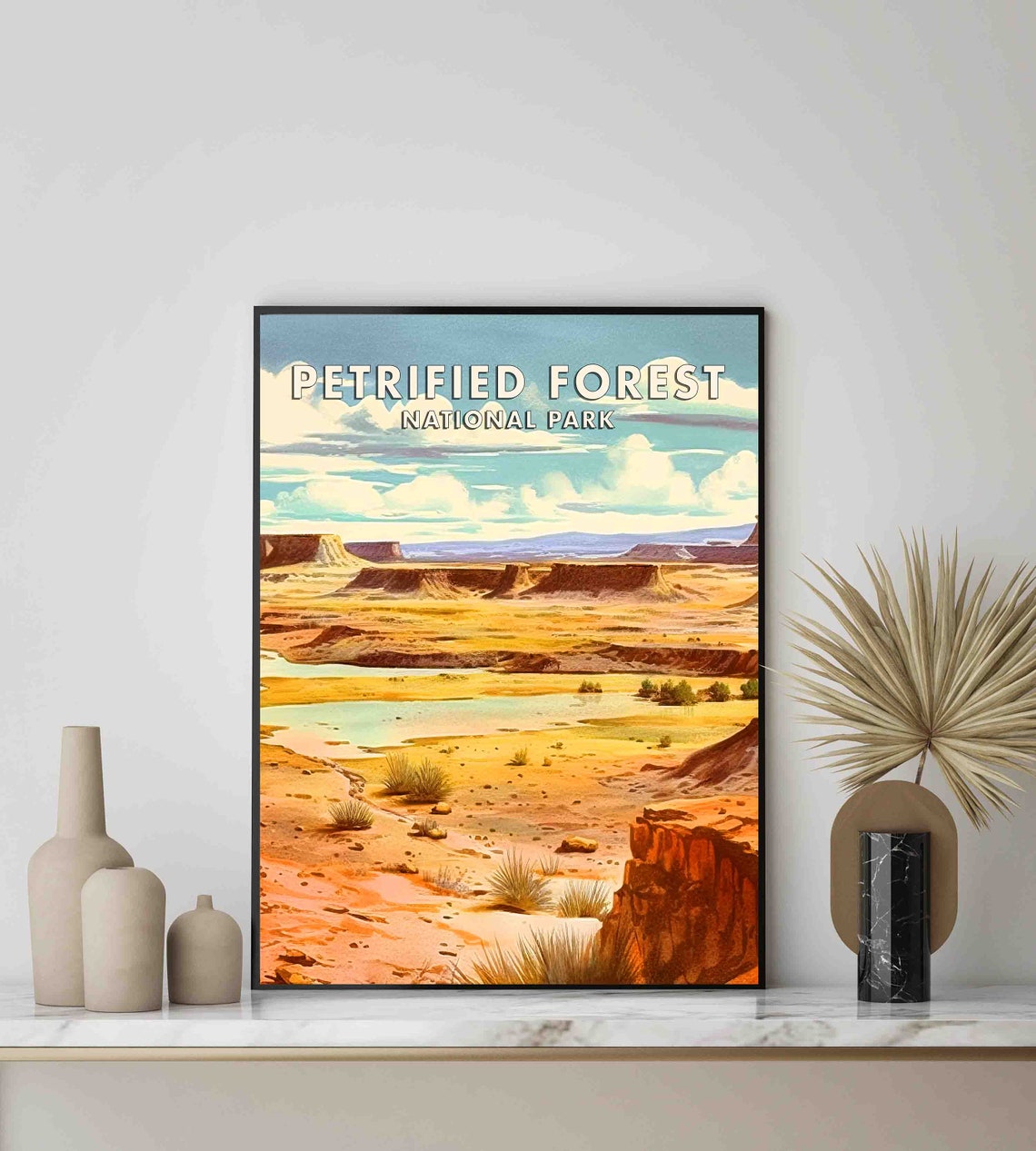 Petrified Forest National Park Painted Desert Mesas Arizona Poster - Image 2