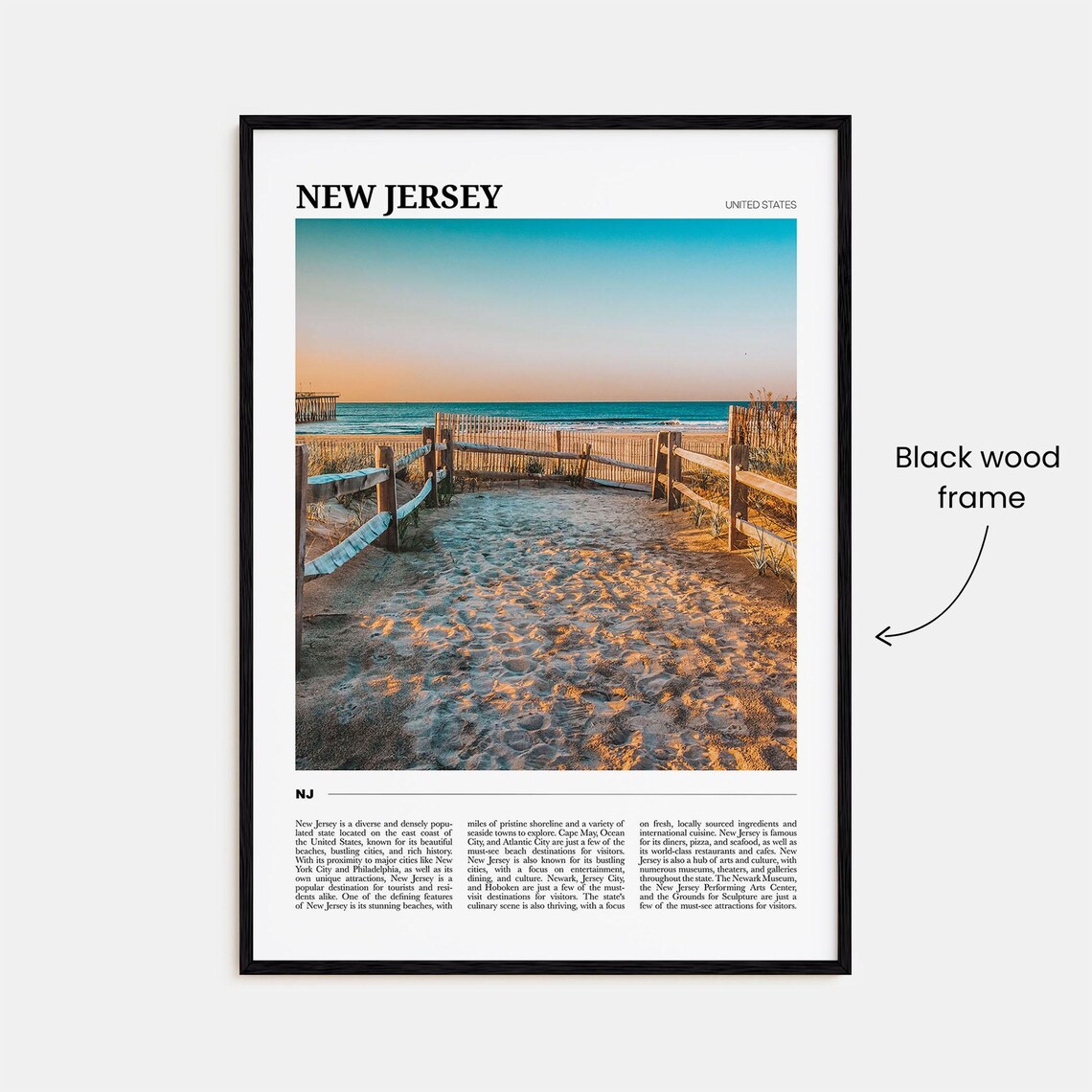 New Jersey Travel Poster No. 2, USA Art Print - Image 2