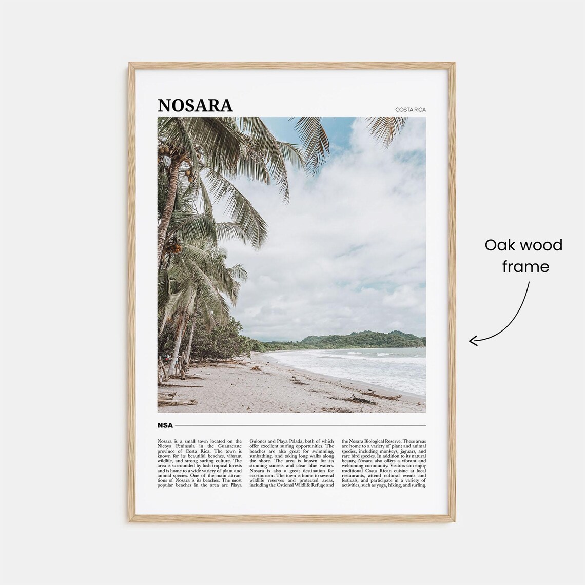 Nosara Travel Poster, Costa Rica Wall Art Print - Image 3