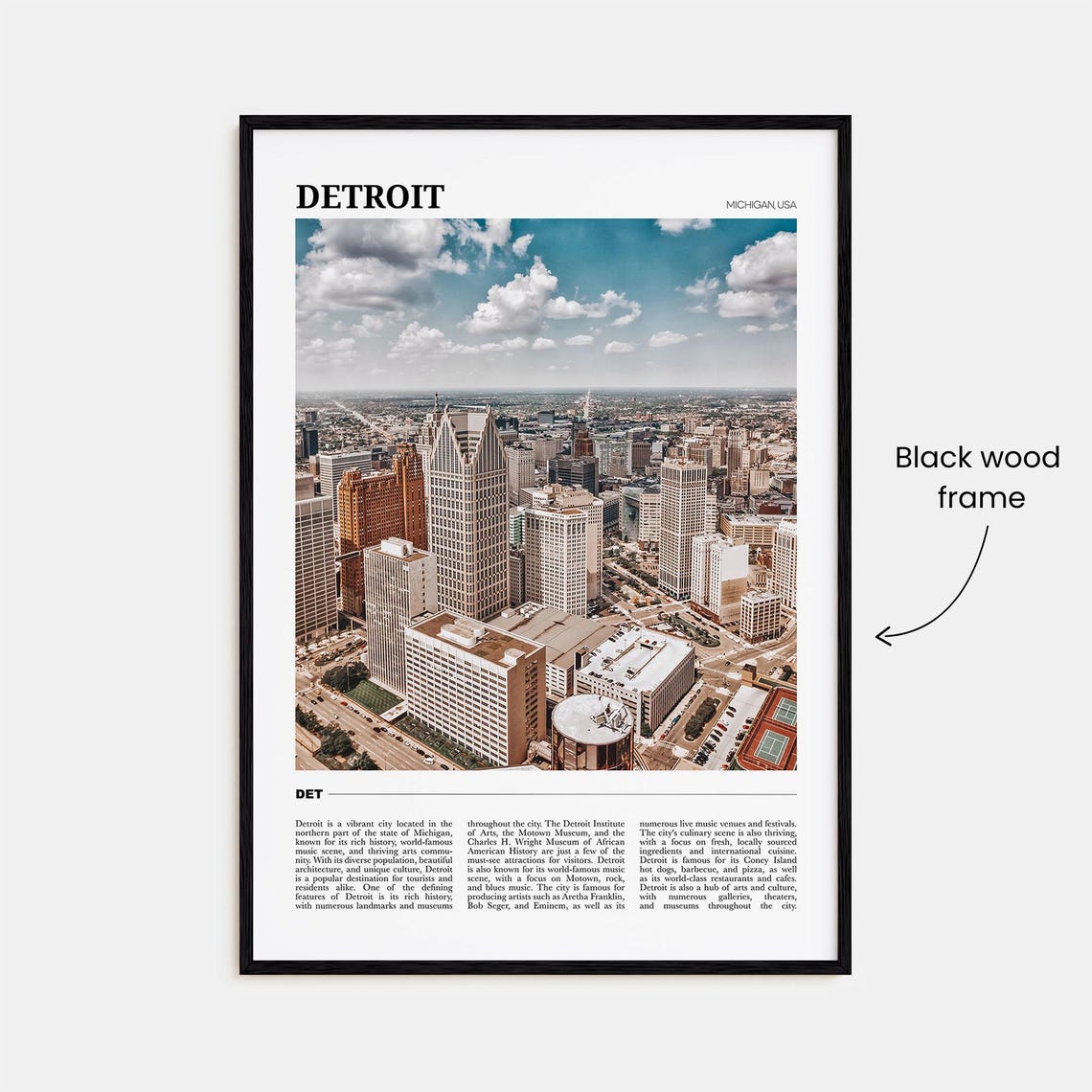 Detroit Photo Michigan Wall Art Print - Image 2