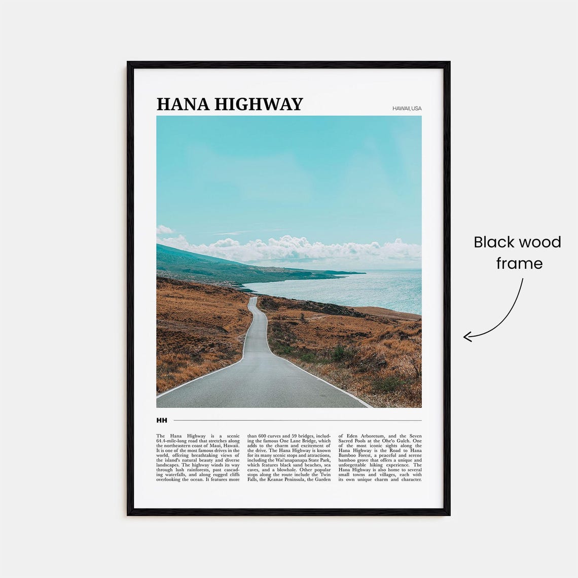 Hana Highway Travel Poster Hana Highway Wall Art Hana Highway Poster Print Hana Highway Photo Hana Highway Decor Hawaii Usa - Image 2
