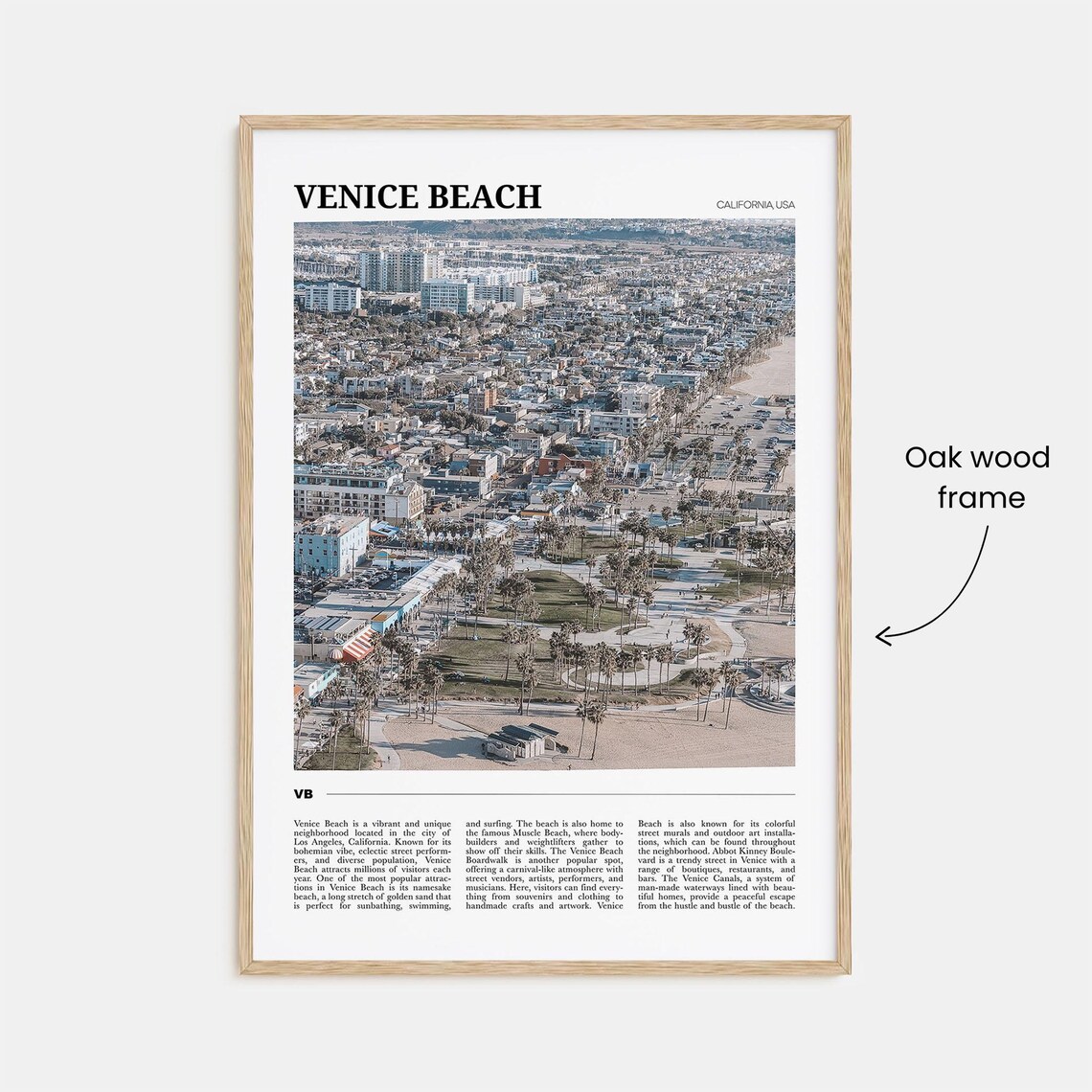 Venice Beach Travel Poster, California USA - Image 3