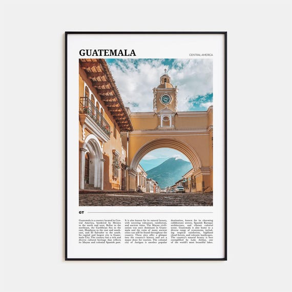 Guatemala Travel Poster Guatemala Wall Art Guatemala Poster Print Guatemala Photo Guatemala Decor Central America