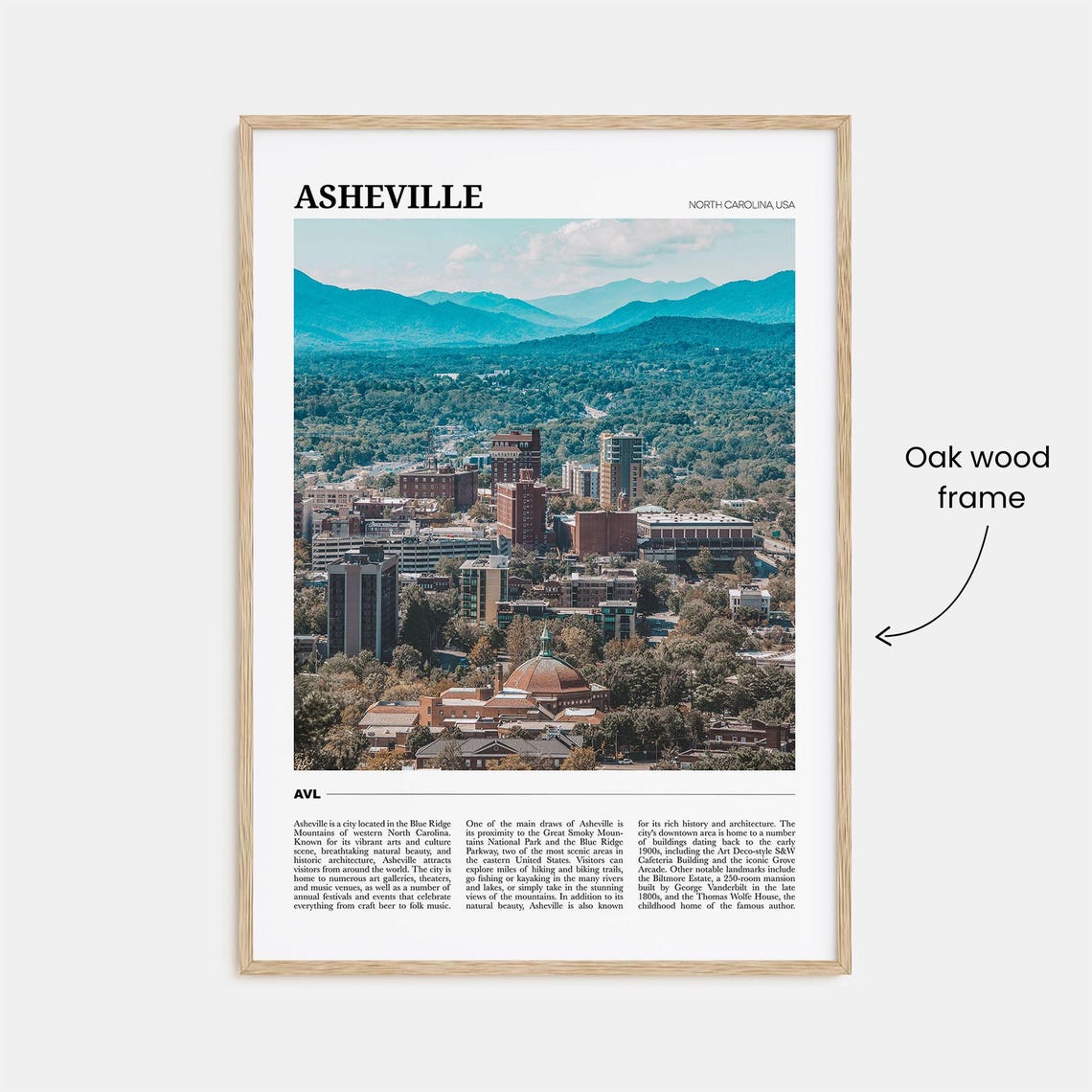 Asheville Travel Poster Asheville Wall Art Asheville Poster Print Asheville Photo Asheville Decor North Carolina Usa - Image 3
