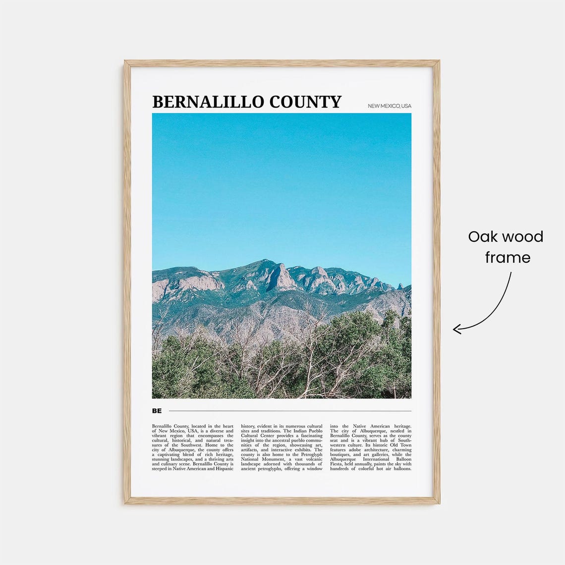 Bernalillo County New Mexico Sandia Mountains Landscape Poster - Image 3