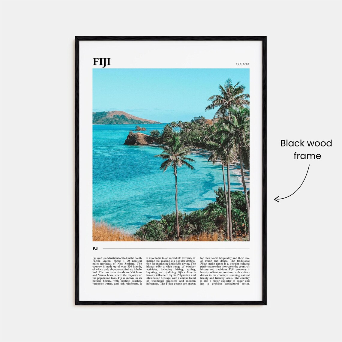 Fiji Travel Poster, Oceania Travel Art Print - Image 2