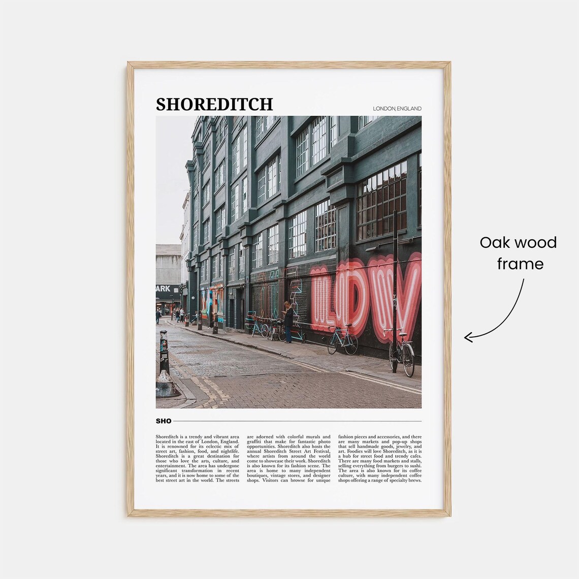 Shoreditch Travel Poster, London UK Art Print - Image 3