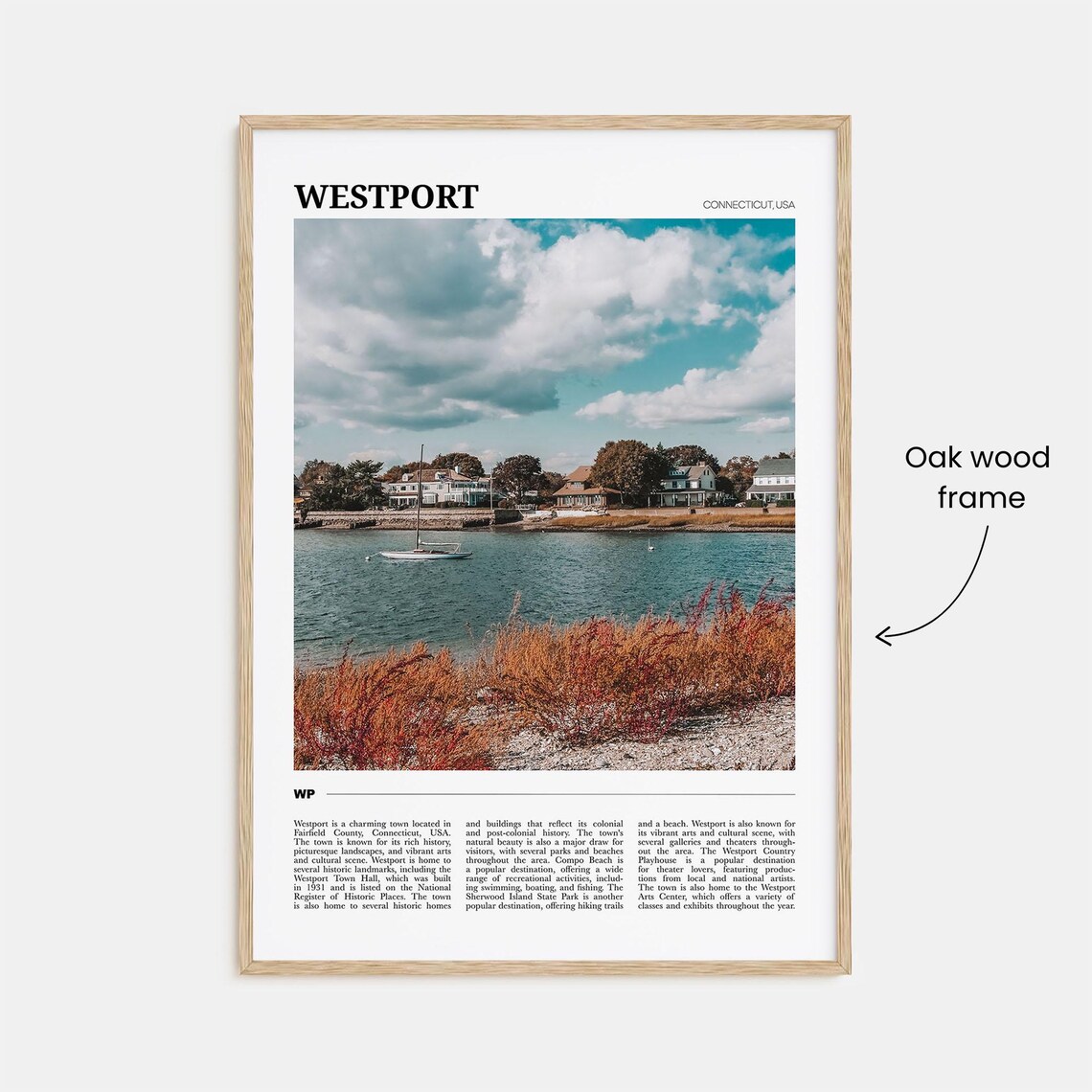 Westport Travel Poster, Connecticut Wall Art Print - Image 3
