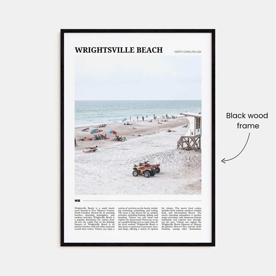 Wrightsville Beach Travel Poster, North Carolina - Image 2