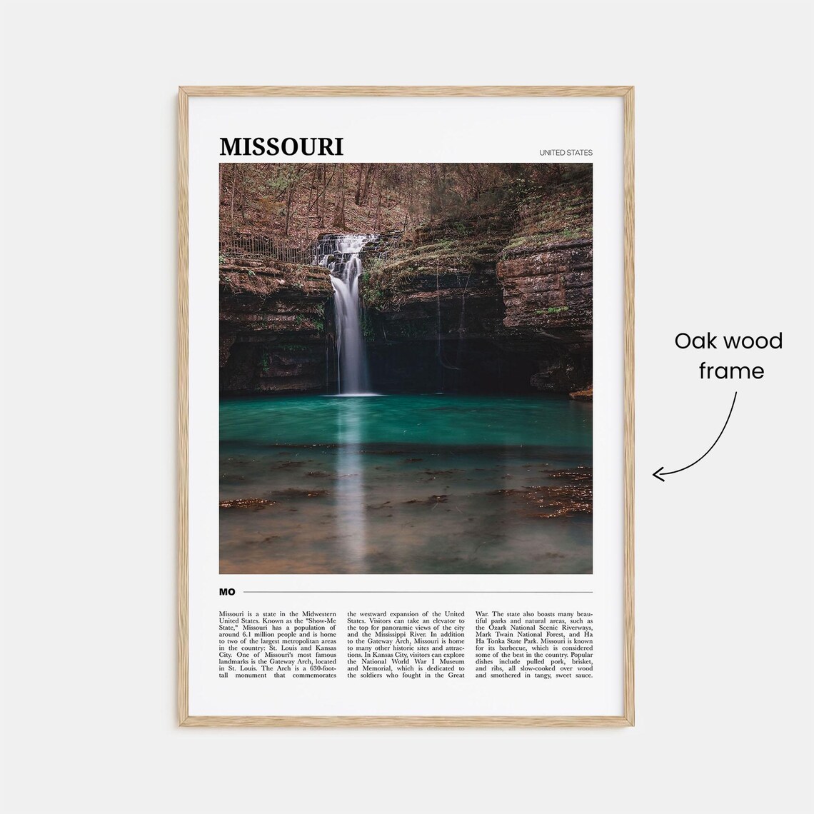 Missouri Travel Poster, United States Art Print - Image 3