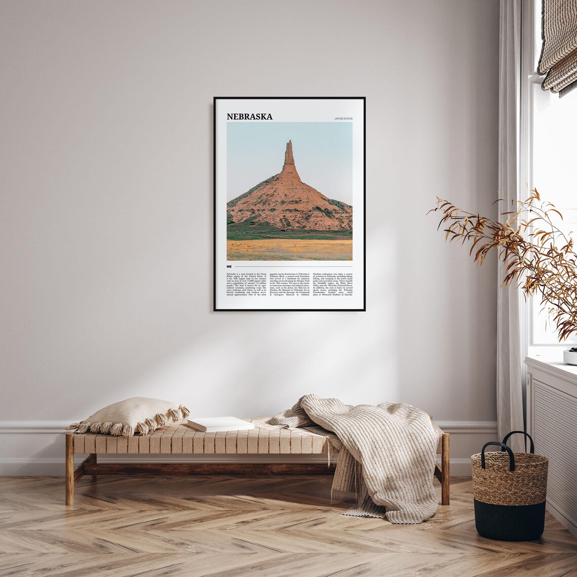 Nebraska Travel Poster No 1, USA Travel Poster - Image 4