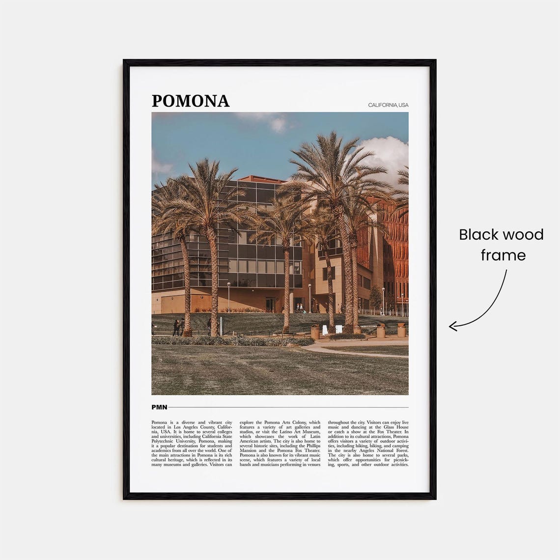 Pomona Travel Poster Pomona Wall Art Pomona Poster Print Pomona Photo Pomona Decor California Usa - Image 2
