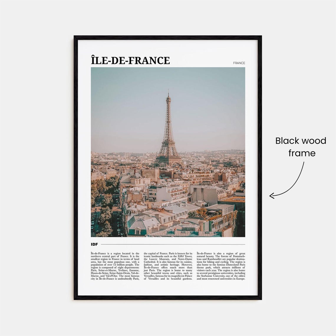 Ile De France Travel Poster Ile De France Wall Art Ile De France Poster Print Ile De France Photo Ile De France Decor France - Image 2