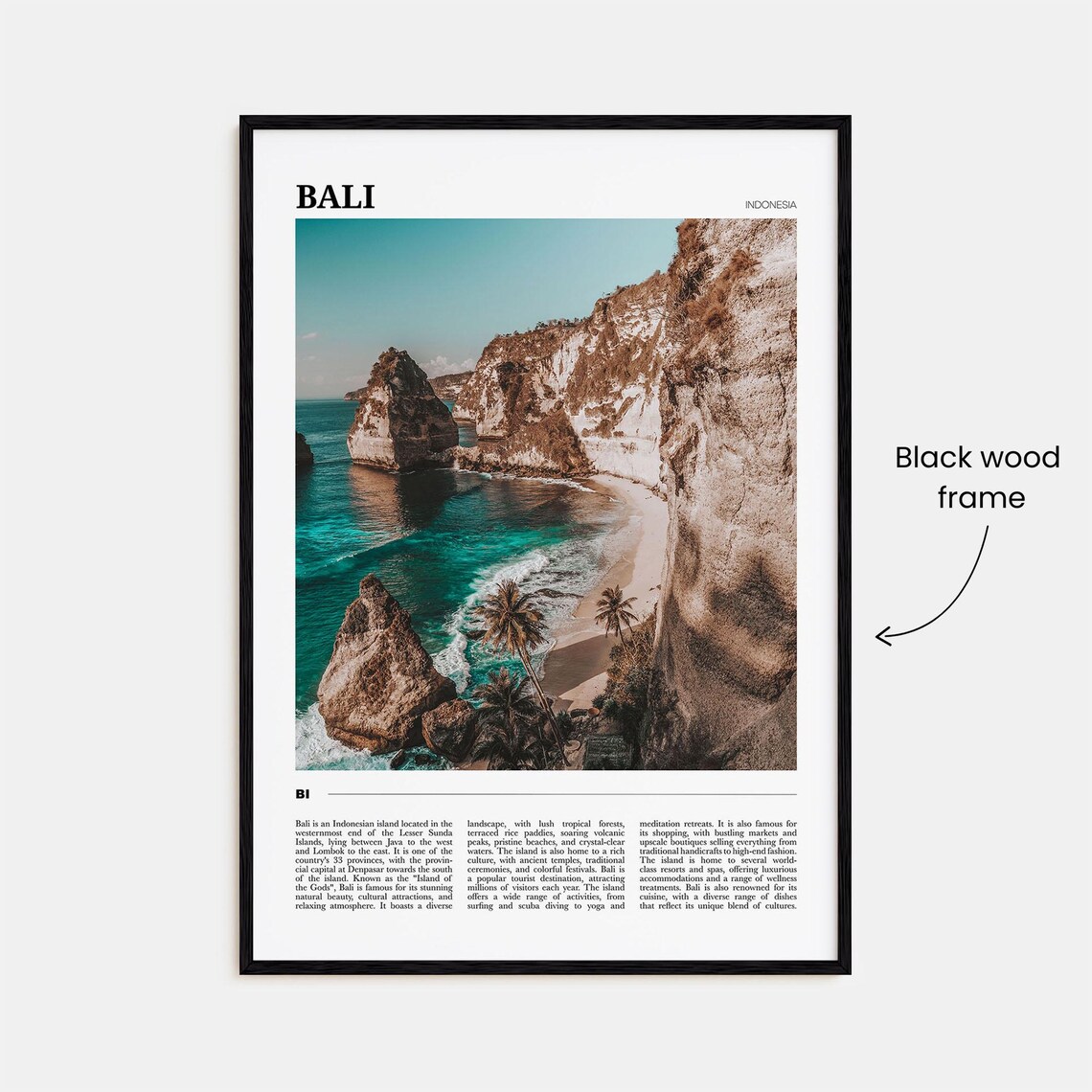 Bali Indonesia Travel Poster Print - Image 2