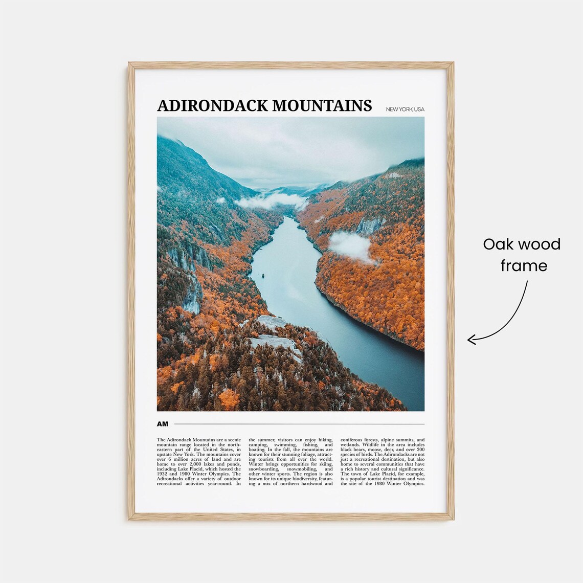 Adirondack Mountains Travel Poster, New York Usa - Image 3